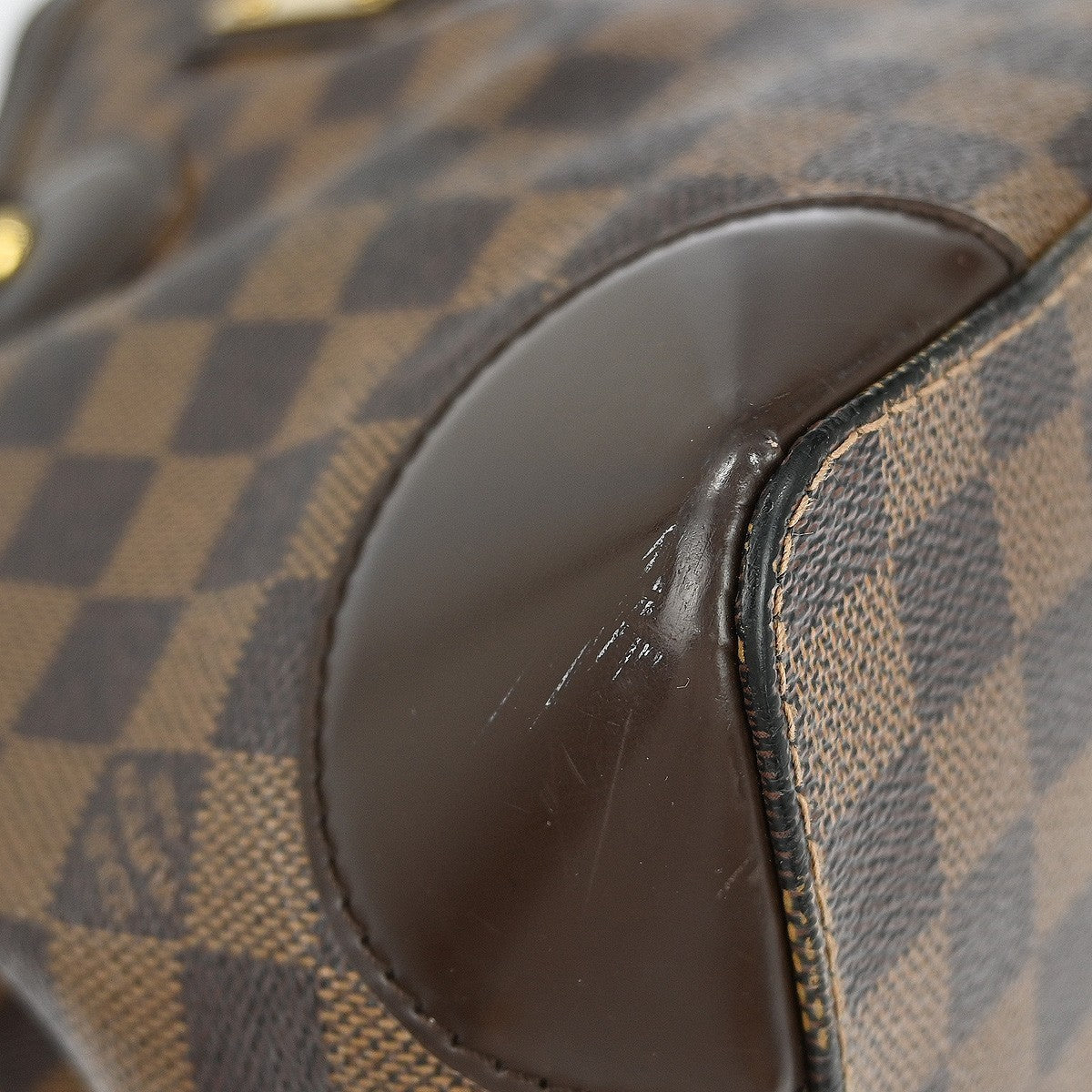 Louis Vuitton Hampstead Handbag Damier Brown Canvas Tote Bag