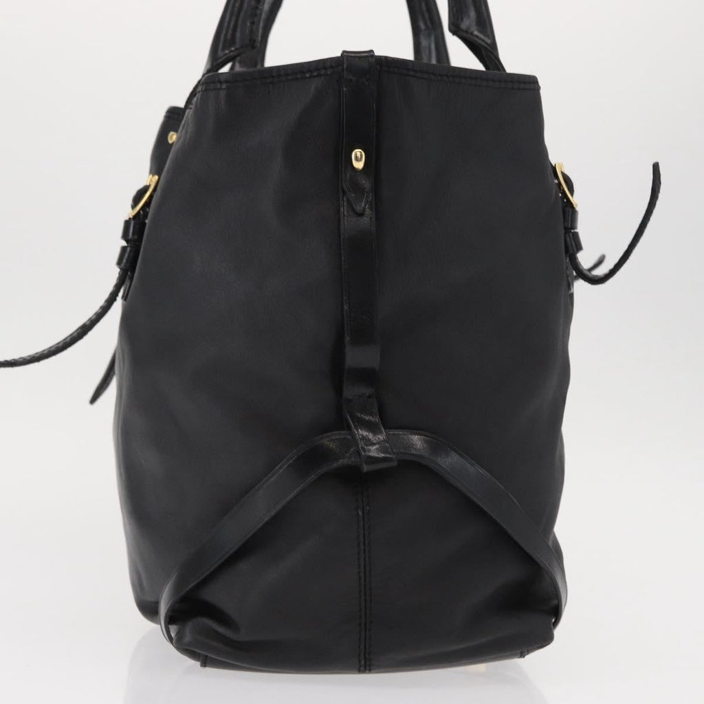Burberry Vintage Tote Leather Black Leather Tote Bag