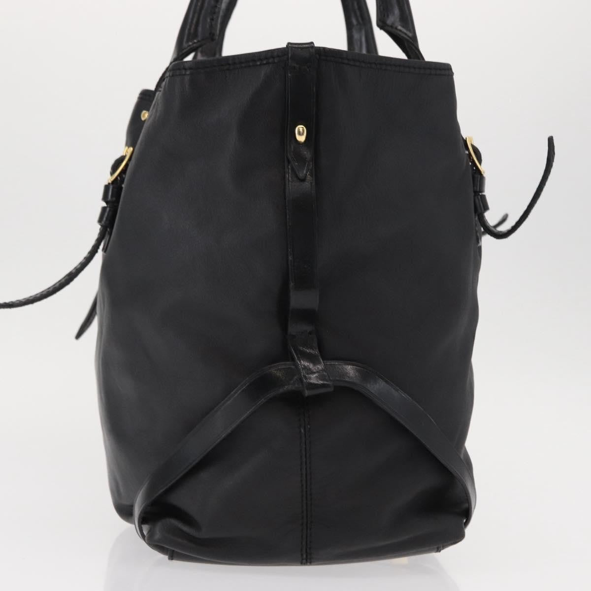 Burberry Vintage Tote Leather Black Leather Tote Bag
