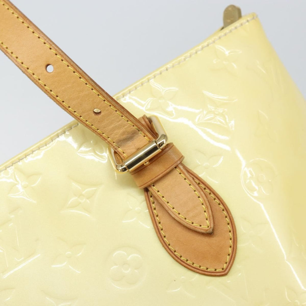 Louis Vuitton Brentwood Handbag Monogram Vernis Yellow Patent_Leather Tote Bag