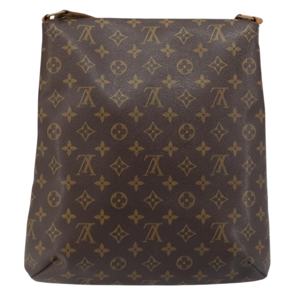 Louis Vuitton Musette Handbag Monogram Canvas Brown Canvas Shoulder Bag