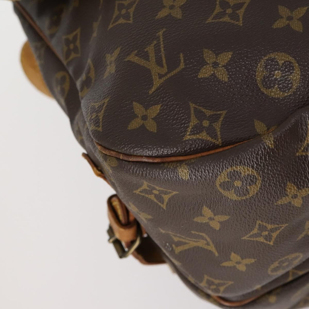 Louis Vuitton Saumur Handbag Monogram Canvas Brown Canvas Shoulder Bag