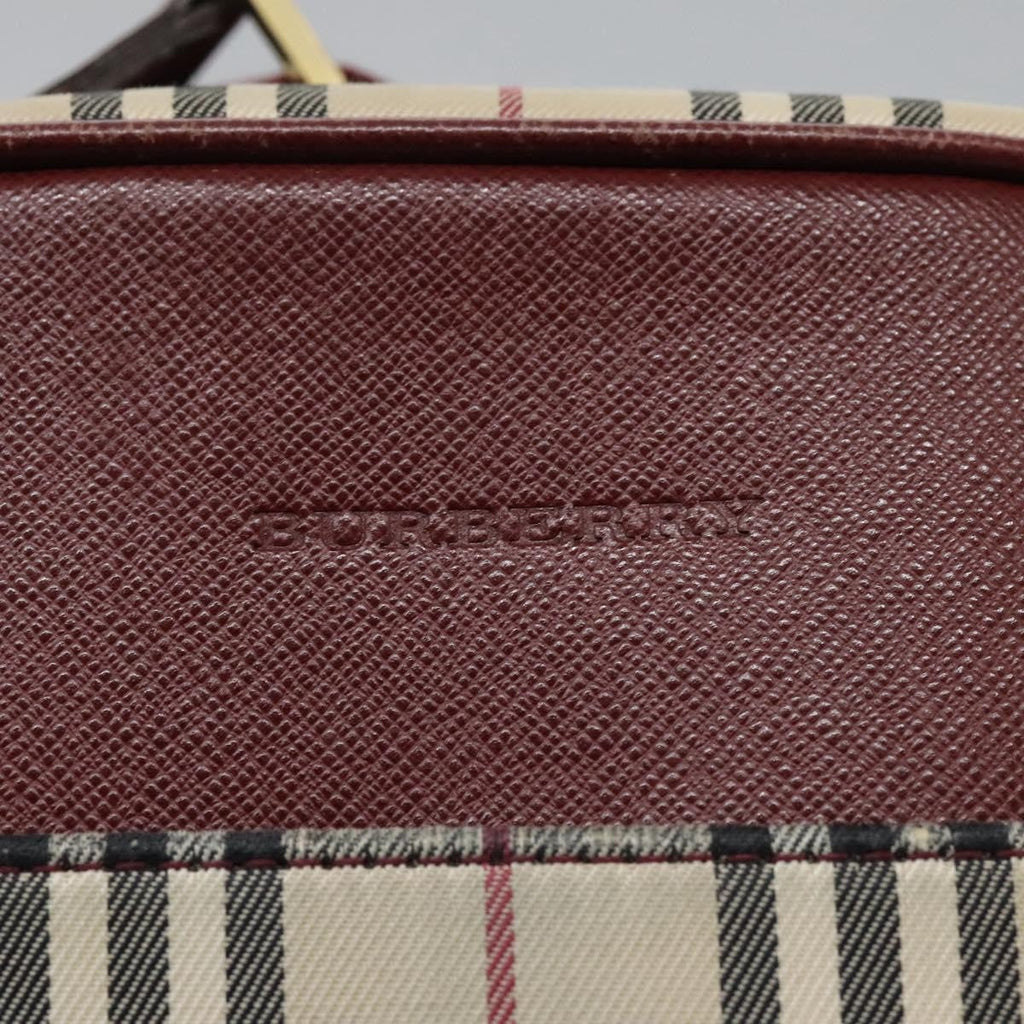 Burberry Nova Check Shoulder Bag Canvas And Leather Beige Canvas Shoulder Bag