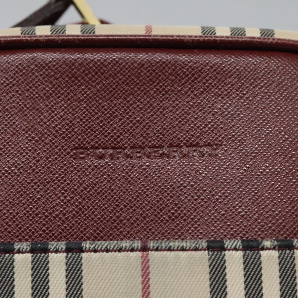 Burberry Nova Check Shoulder Bag Canvas And Leather Beige Canvas Shoulder Bag