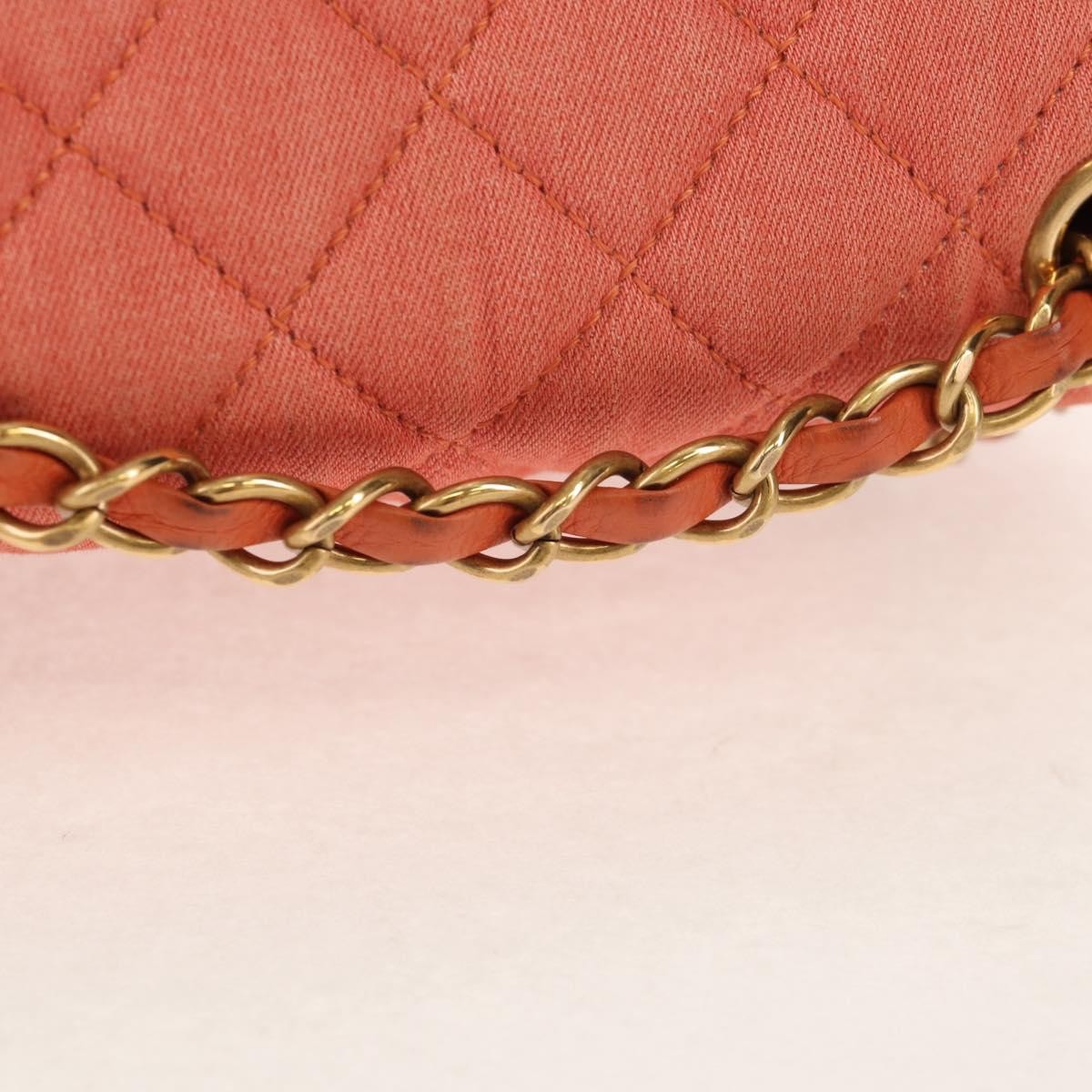 Chanel Vintage Flap Backpack Denim Pink Denim_Jeans Backpack Bag