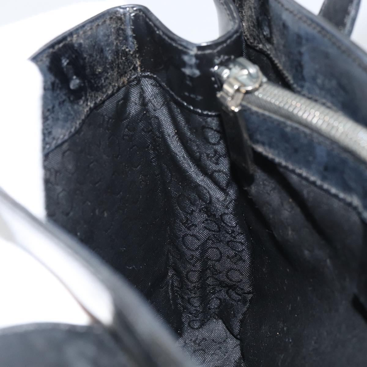 Celine Vintage Macadam Shopper Tote Venyl Black Plastic Tote Bag Bag