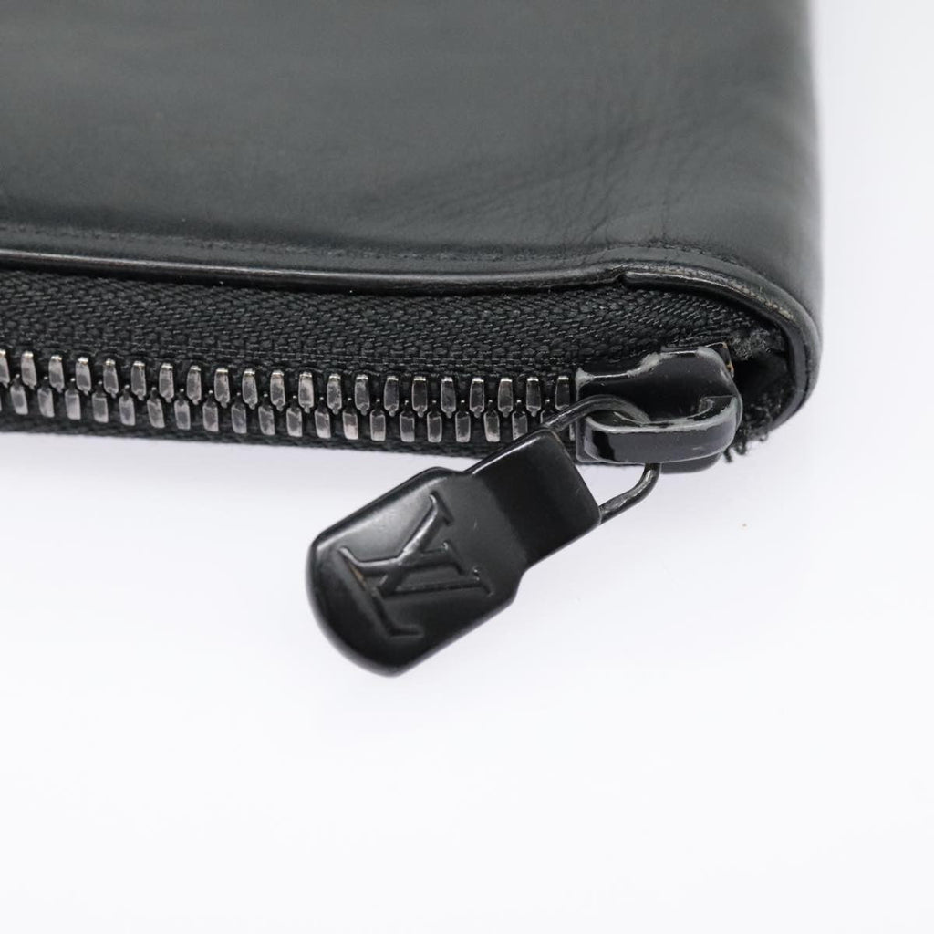 Louis Vuitton Zippy Wallet Vertical Monogram Shadow Leather Black Leather Wallets Accessory
