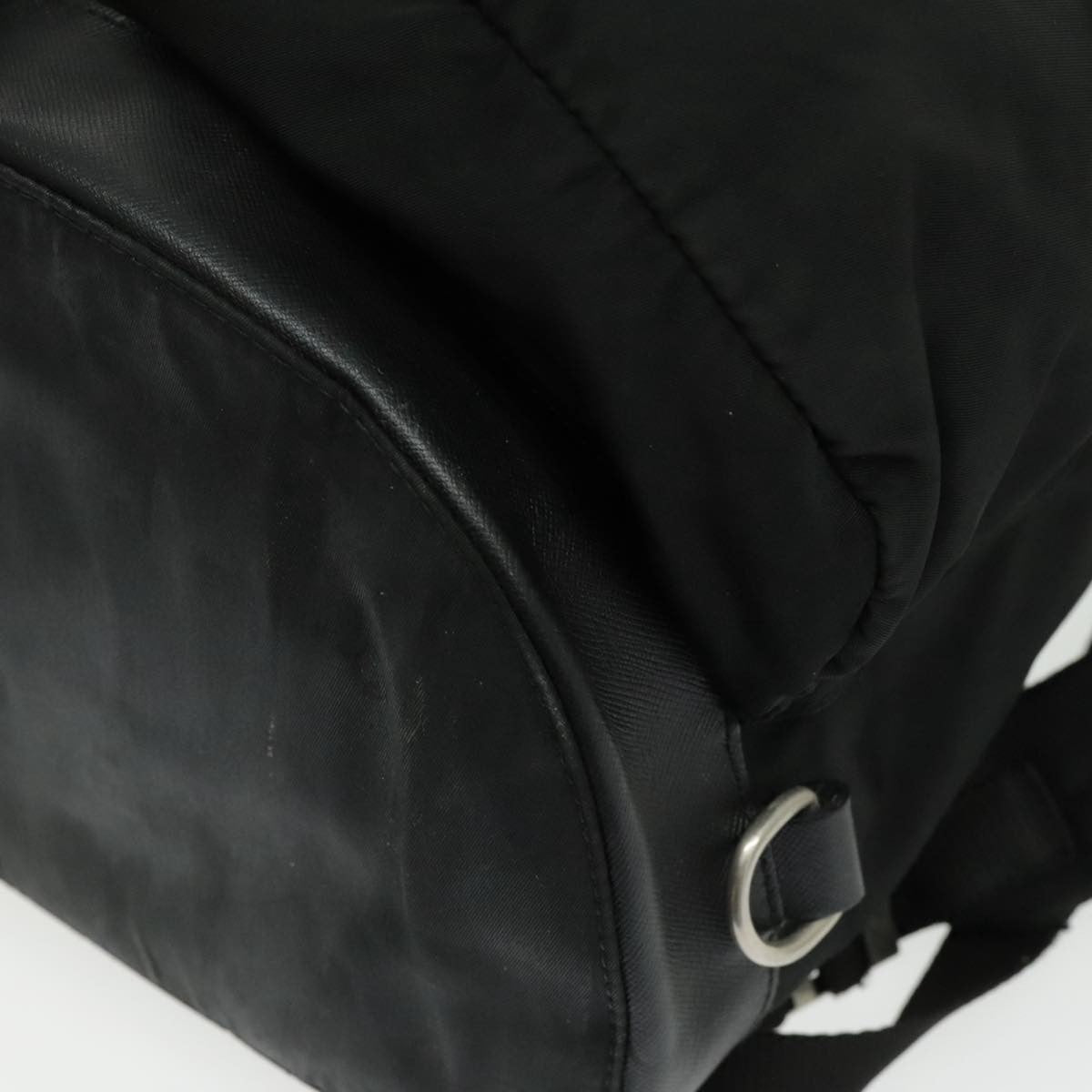 Prada Double Front Pocket Backpack Tessuto Black Nylon Backpack Bag