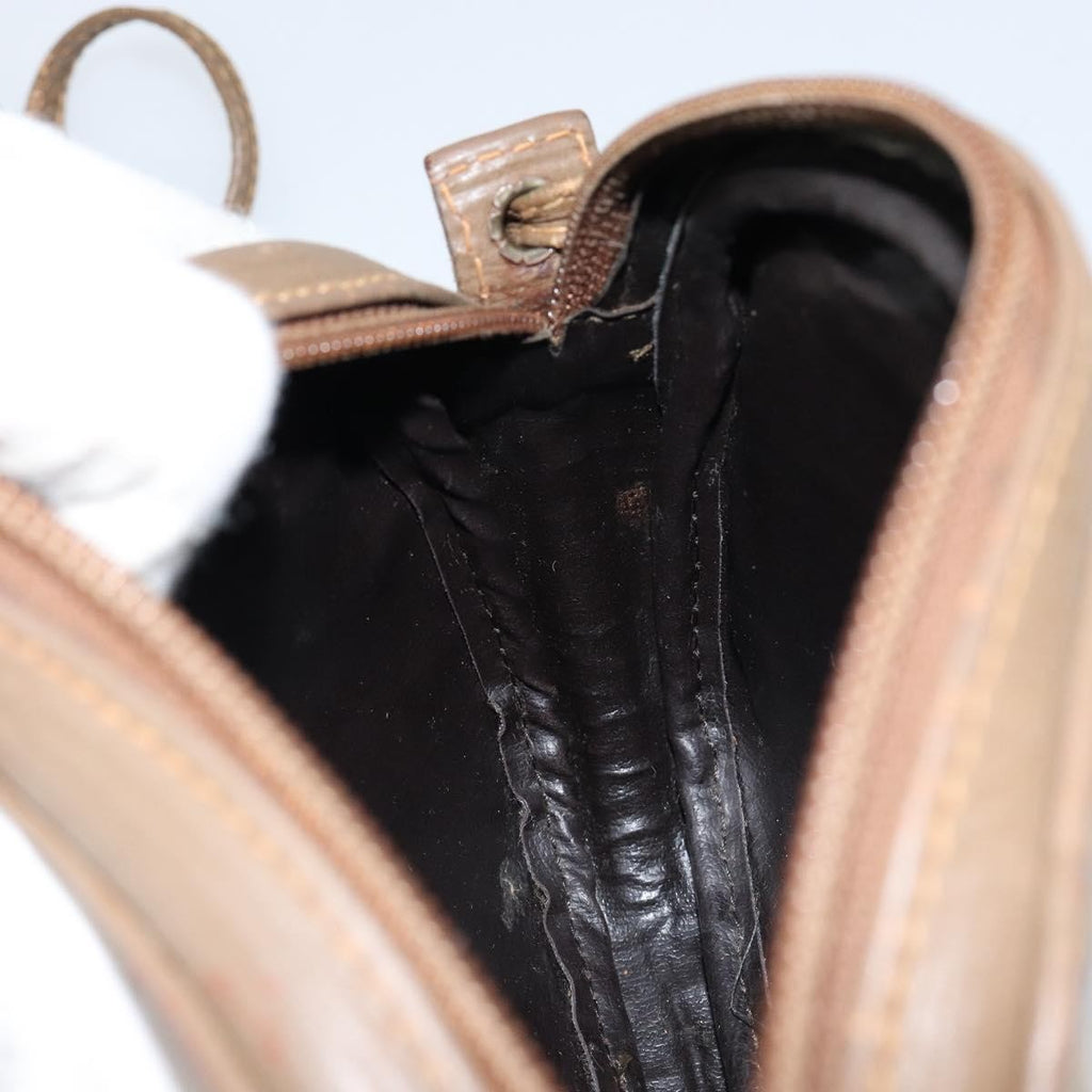 Fendi Zucchino Canvas Beige Canvas Shoulder Bag Bag