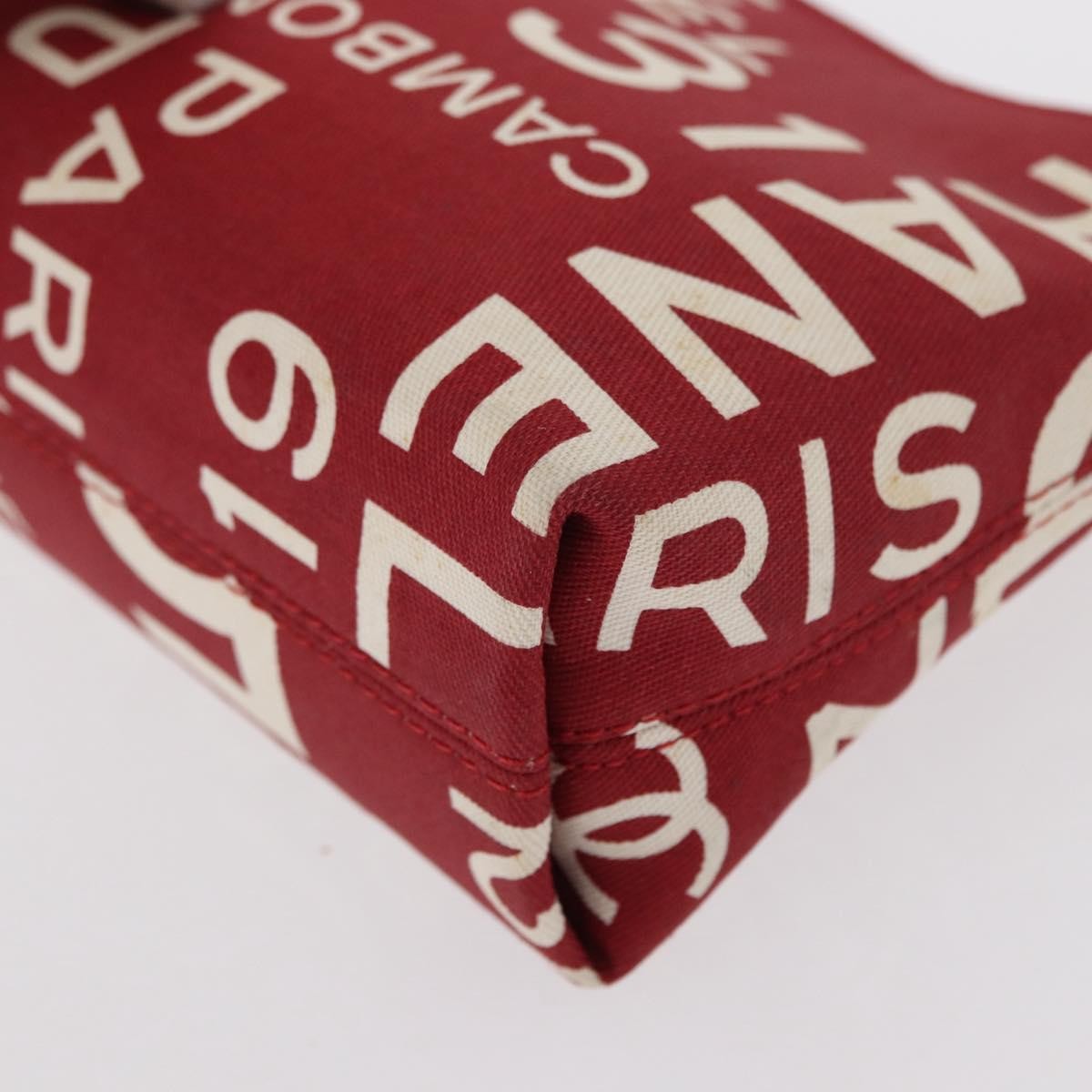 Chanel 31 Rue Cambon Clutch Canvas Red Canvas Clutche & Pouche Bag