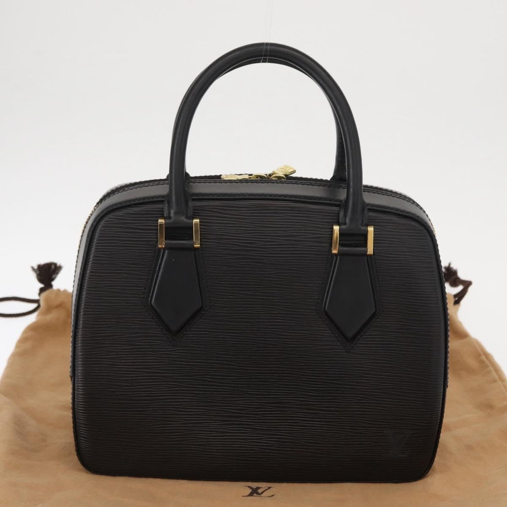 Louis Vuitton Sablons Handbag Epi Leather Black Leather Handbag
