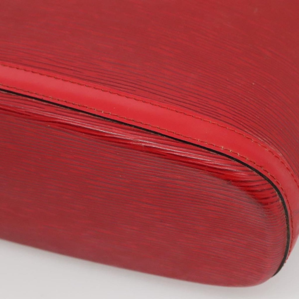 Louis Vuitton Lussac Handbag Epi Leather Red Leather Shoulder Bag