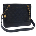 Chanel Vintage Shoulder Bag Leather Navy Leather Shoulder Bag Bag