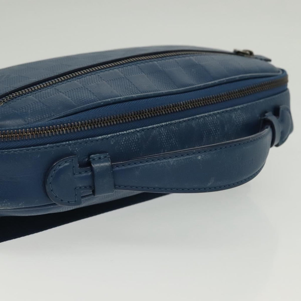 Louis Vuitton Ambler Bag Damier Infini Leather Blue Leather Shoulder Bag