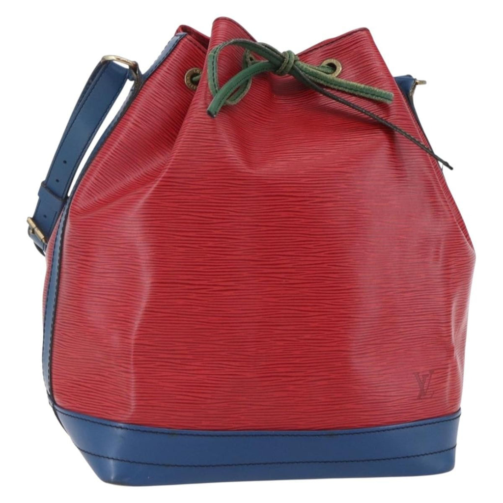 Louis Vuitton Tricolor Noe Handbag Epi Leather Red Leather Shoulder Bag