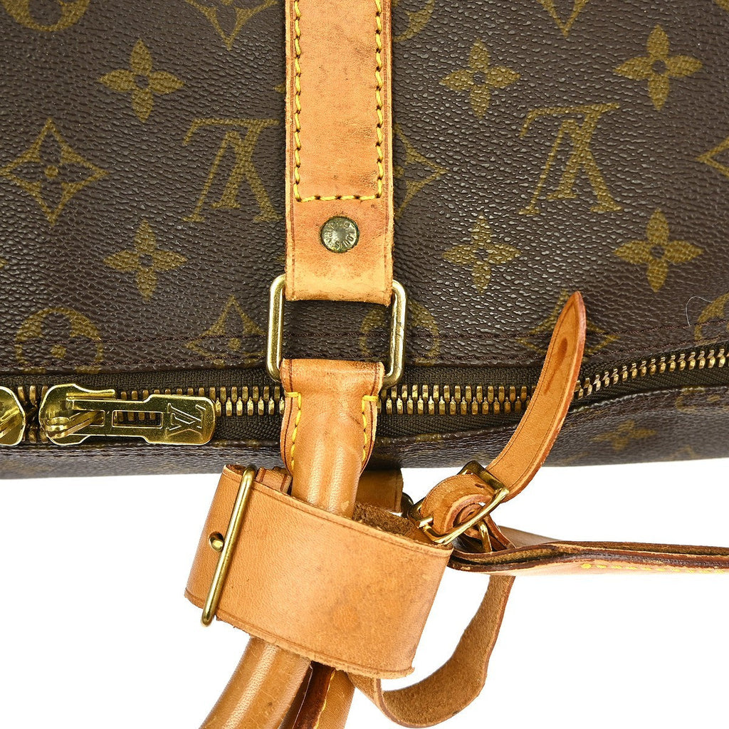 Louis Vuitton Keepall Bag Monogram Canvas Brown Canvas Travel Bag