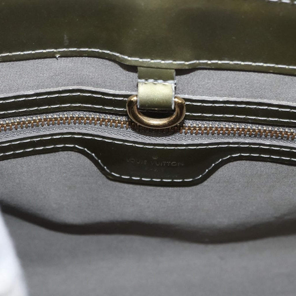 Louis Vuitton Wilshire Handbag Monogram Vernis Gray Patent_Leather Tote Bag