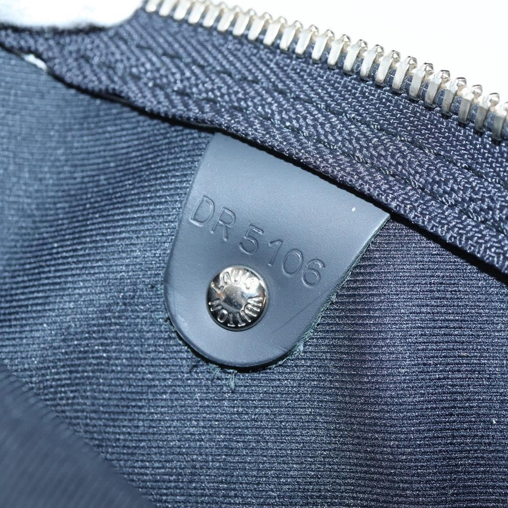 Louis Vuitton Keepall Bandouliere Bag Limited Edition Chapman Savane Monogram Canvas Navy Canvas Travel Bag