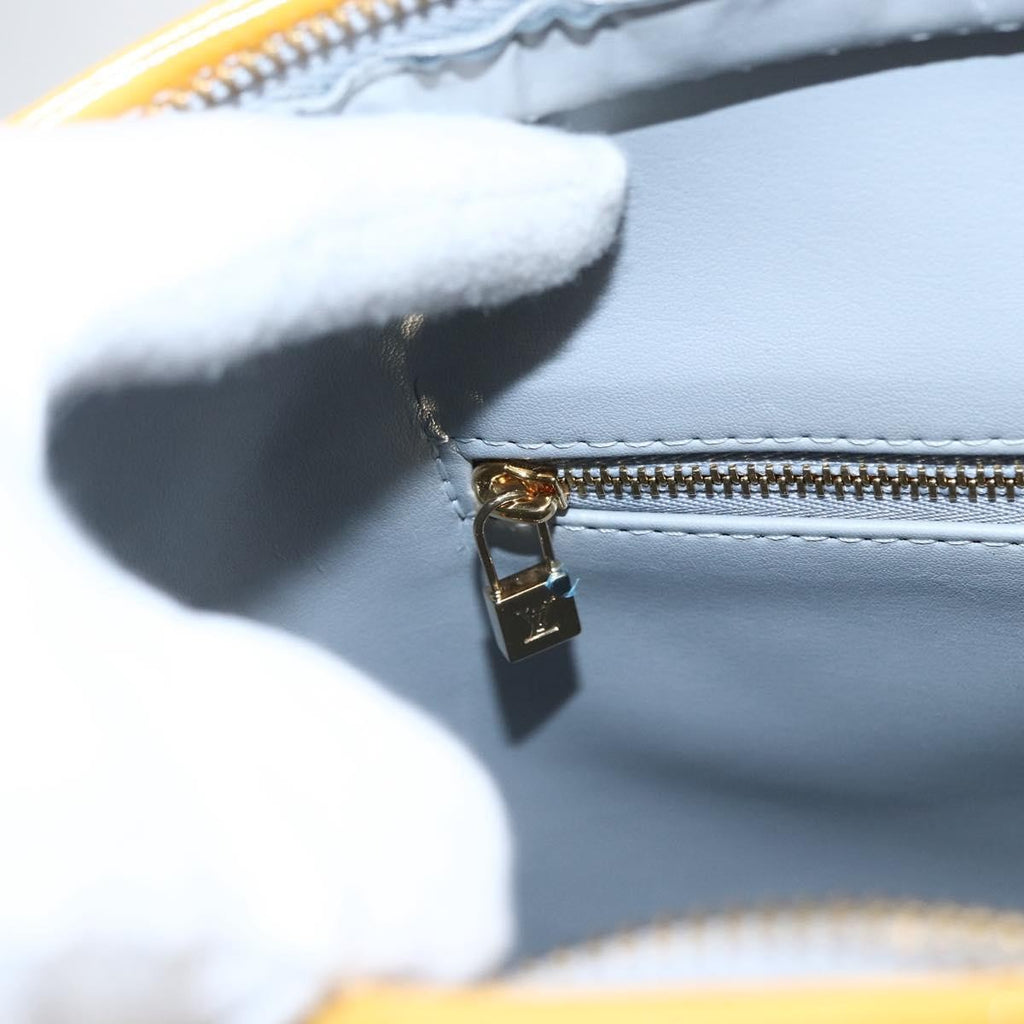 Louis Vuitton Houston Handbag Monogram Vernis Yellow Patent_Leather Tote Bag