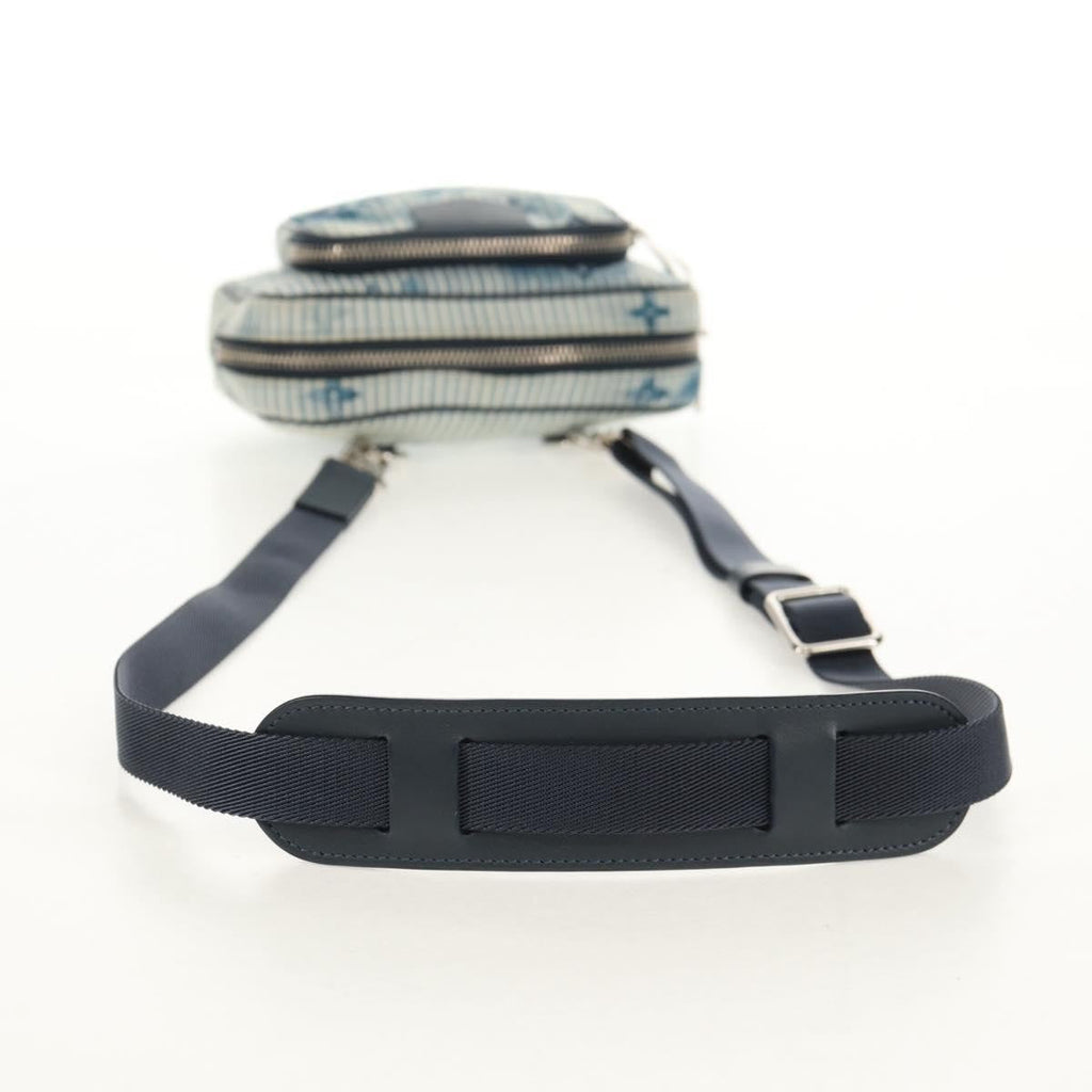 Louis Vuitton Outdoor Pouch Limited Edition Monogram Watercolor Stripes Denim Blue Canvas Clutche & Pouche Bag