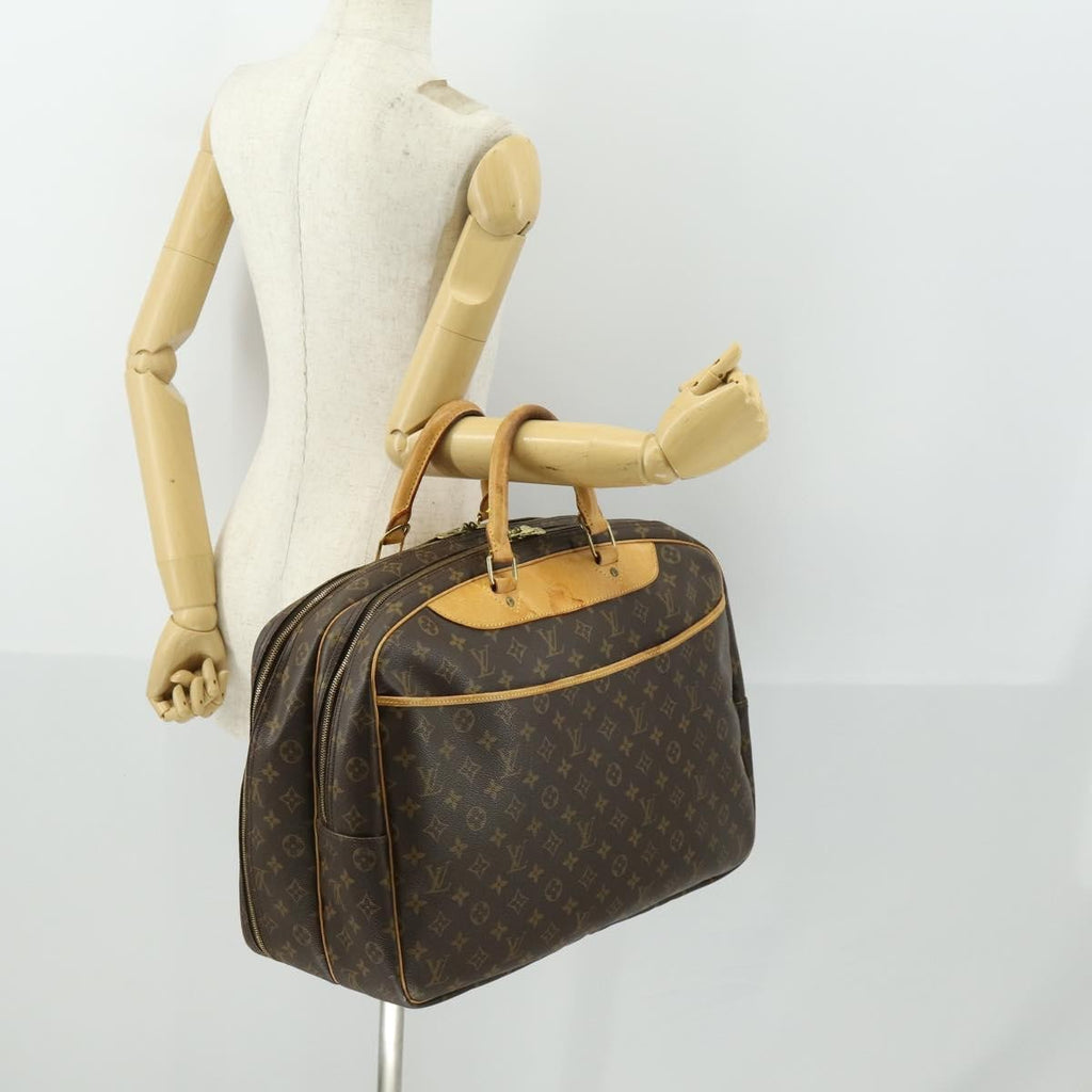 Louis Vuitton Alize Bag Monogram Canvas Brown Canvas Travel Bag