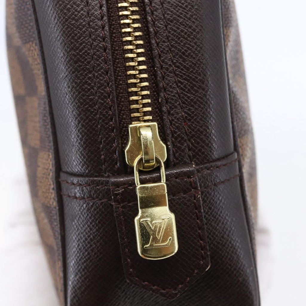 Louis Vuitton Trousse Toilette Damier Canvas Brown Canvas Clutche & Pouche Bag