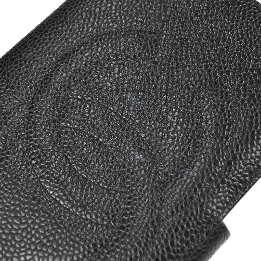 Chanel Timeless Cc French Wallet Caviar Black Leather Wallets Accessory