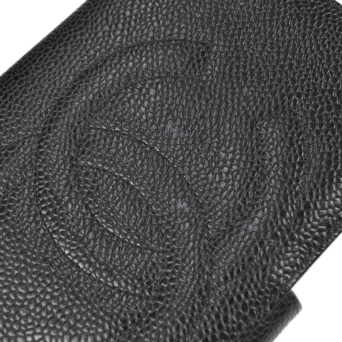 Chanel Timeless Cc French Wallet Caviar Black Leather Wallets Accessory