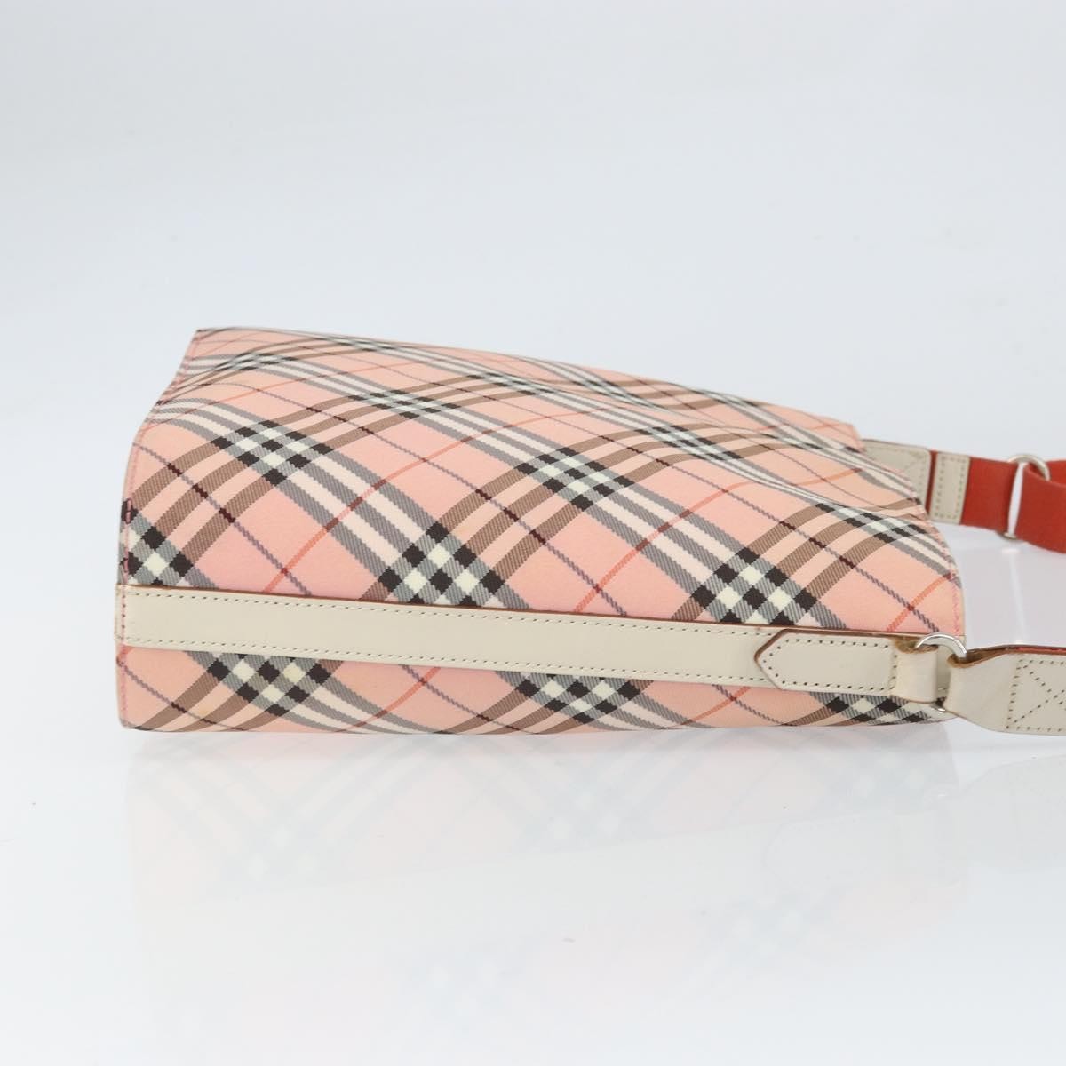 Burberry Nova Check Shoulder Bag Canvas Pink Canvas Shoulder Bag