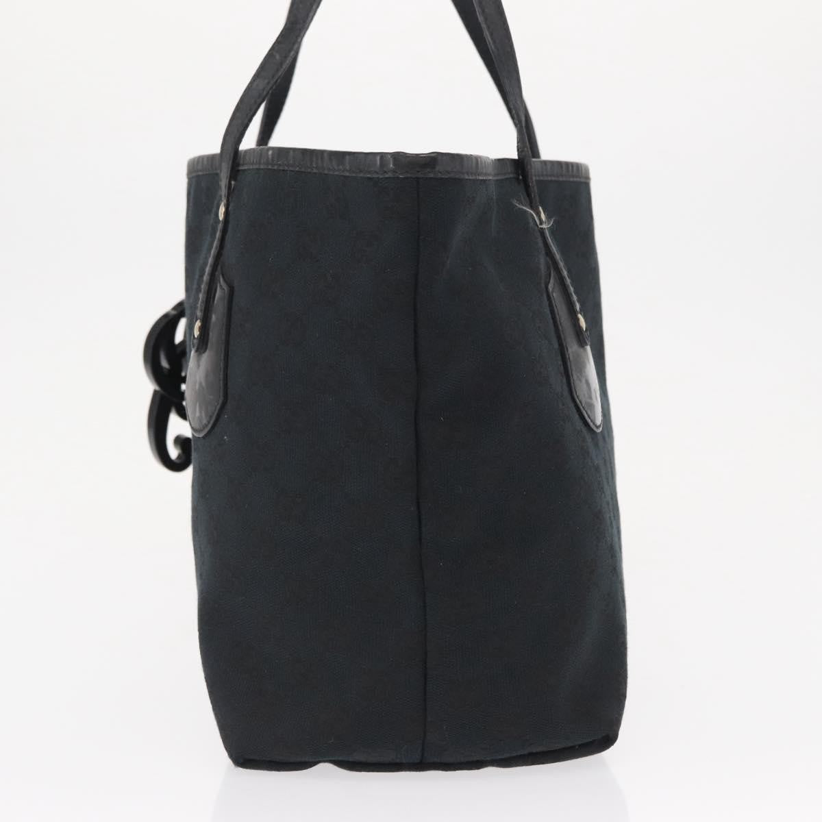 Gucci Jolie Web Tote Gg Canvas Black Canvas Tote Bag Bag (Pre-Owned)