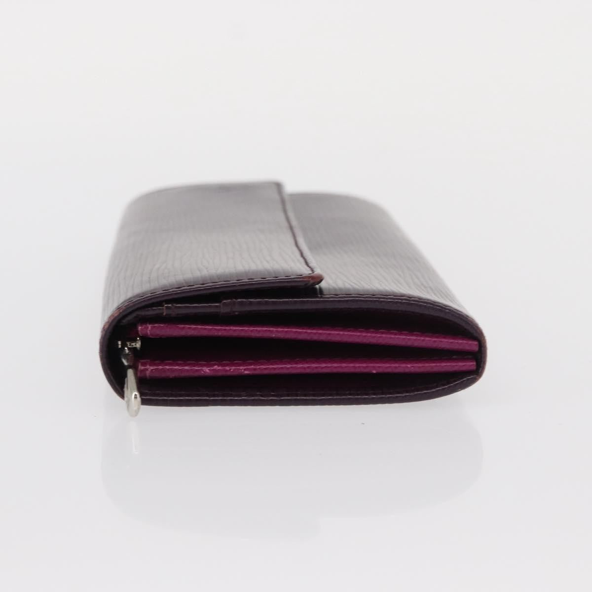 Louis Vuitton Vintage Sarah Wallet Epi Leather Purple Leather Wallets Accessory