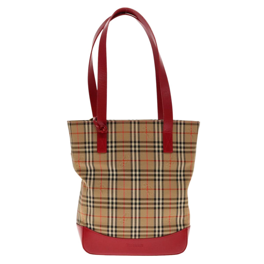 Burberry Nova Check Shoulder Bag Canvas And Leather Beige Canvas Shoulder Bag