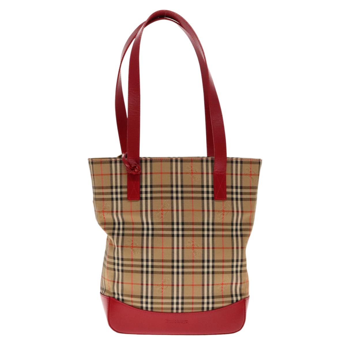 Burberry Nova Check Shoulder Bag Canvas And Leather Beige Canvas Shoulder Bag
