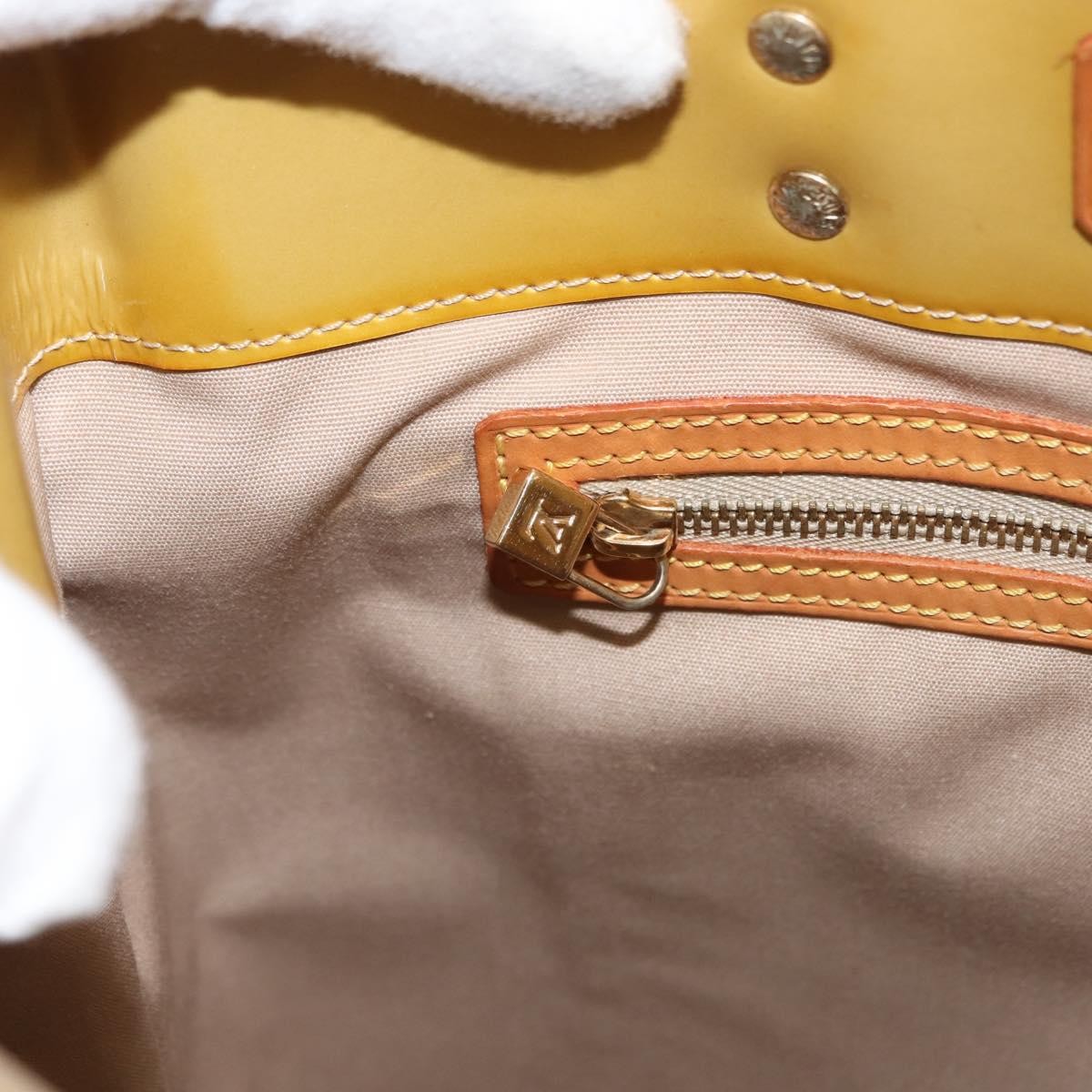 Louis Vuitton Reade Handbag Monogram Vernis Beige Patent_Leather Handbag