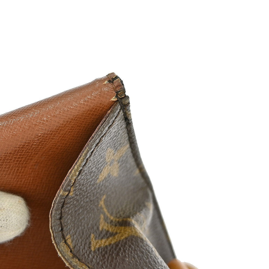 Louis Vuitton Cartouchiere Handbag Monogram Canvas Brown Canvas Shoulder Bag