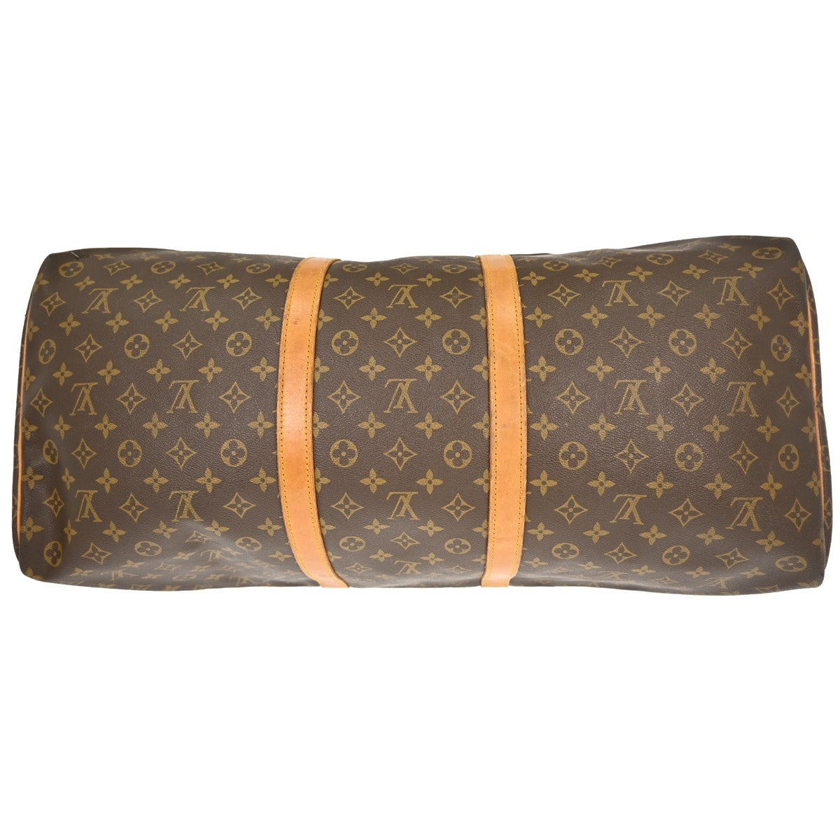 Louis Vuitton Keepall Bag Monogram Canvas Brown Canvas Travel Bag
