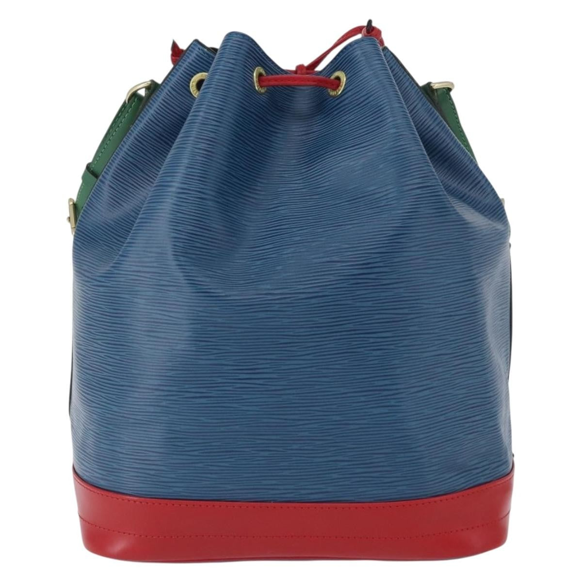 Louis Vuitton Tricolor Noe Handbag Epi Leather Blue Leather Shoulder Bag