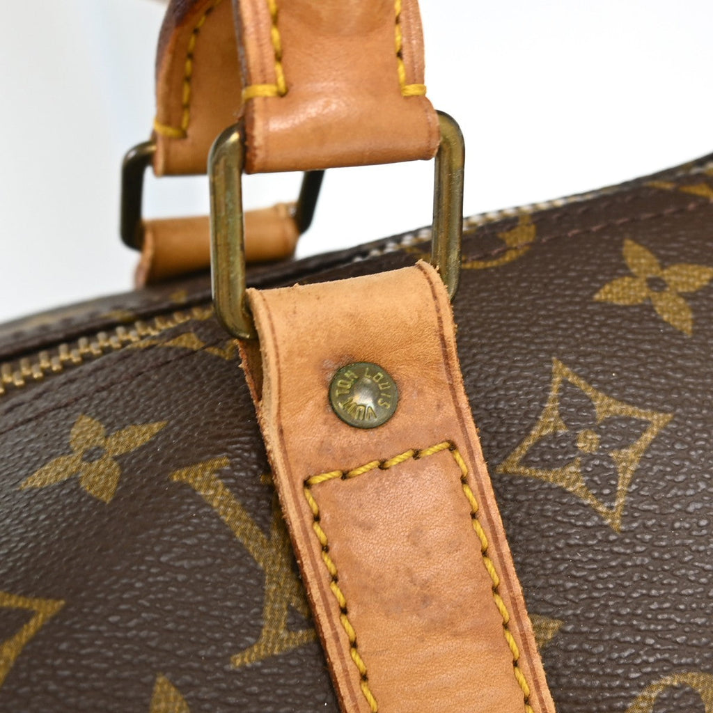 Louis Vuitton Keepall Bag Monogram Canvas Brown Canvas Travel Bag