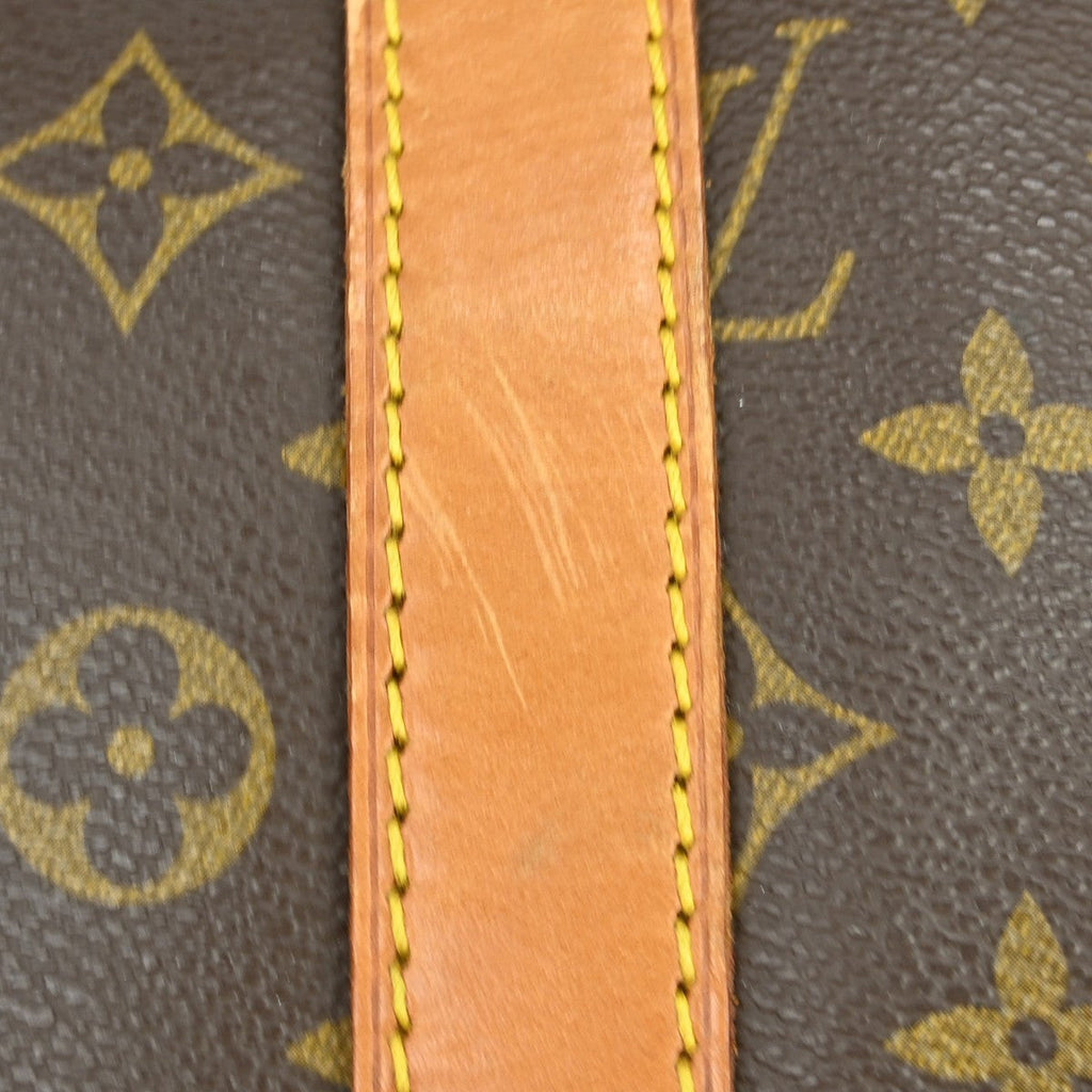 Louis Vuitton Keepall Bag Monogram Canvas Brown Canvas Travel Bag