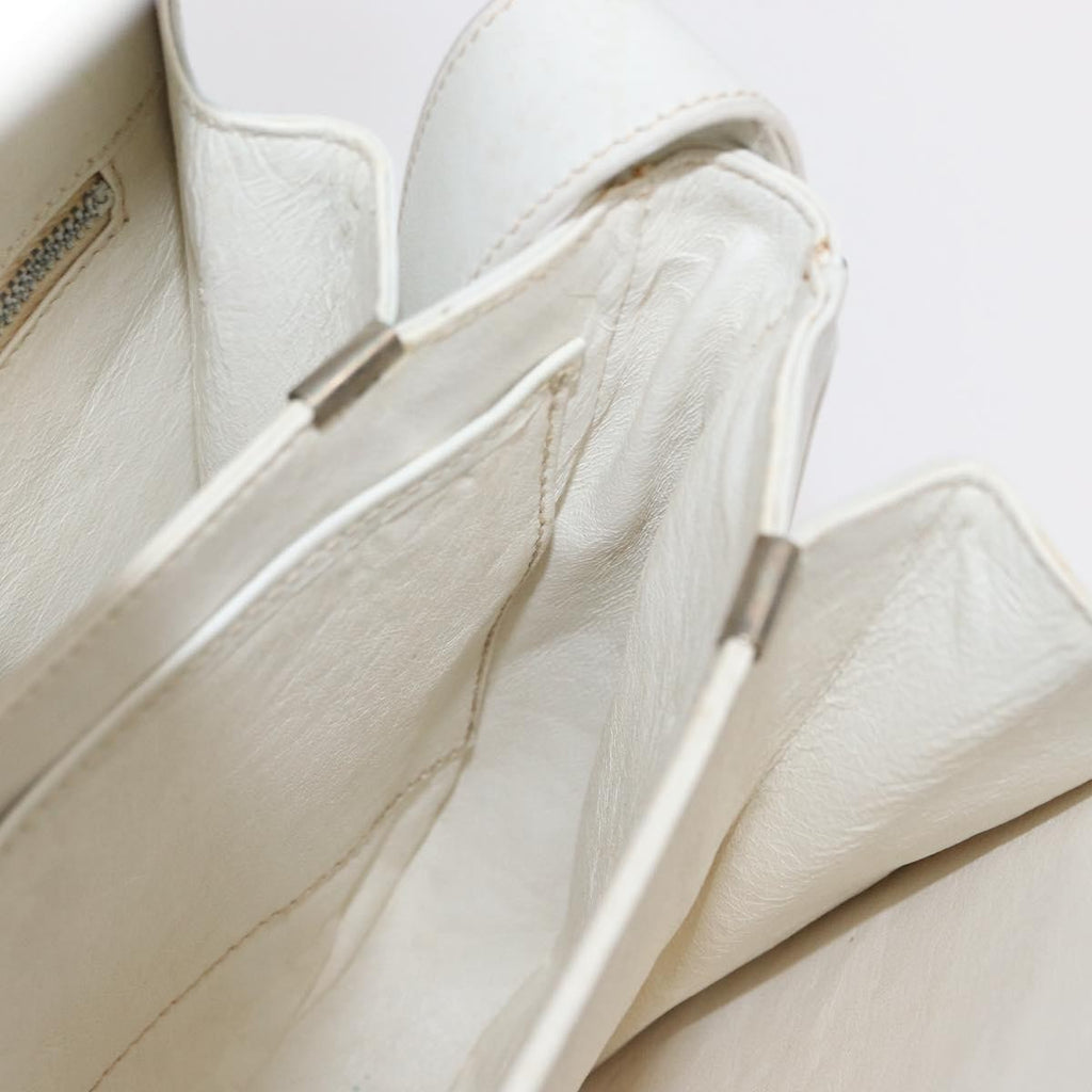 Celine Vintage Shoulder Bag Leather White Leather Shoulder Bag Bag