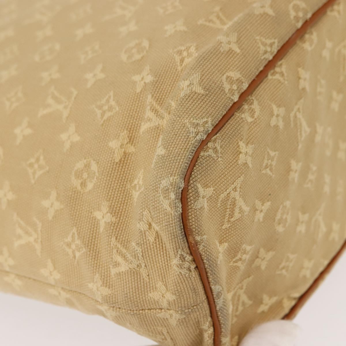 Louis Vuitton Lucille Handbag Mini Lin Beige Canvas Tote Bag