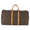 Louis Vuitton Keepall Bag Monogram Canvas Brown Canvas Travel Bag