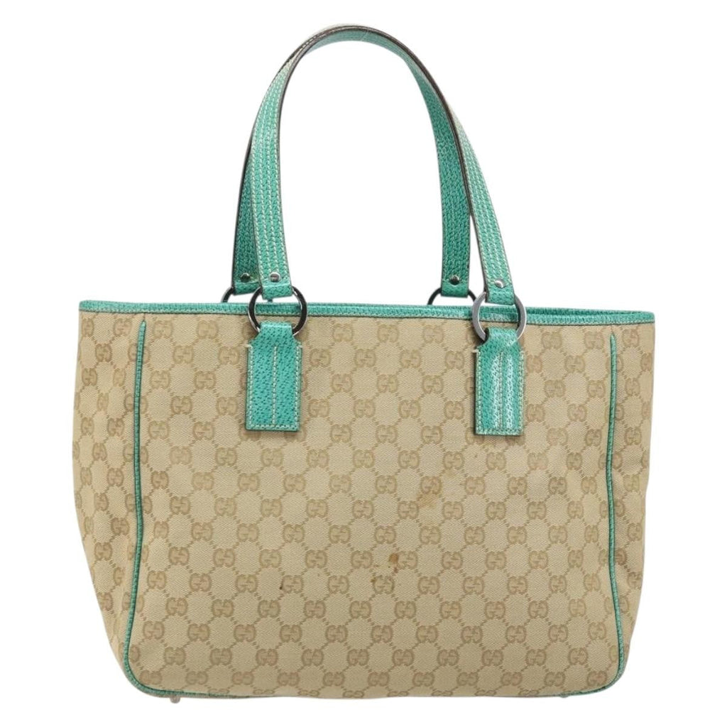 Gucci Vintage Open Tote Gg Canvas Beige Canvas Tote Bag Bag (Pre-Owned)
