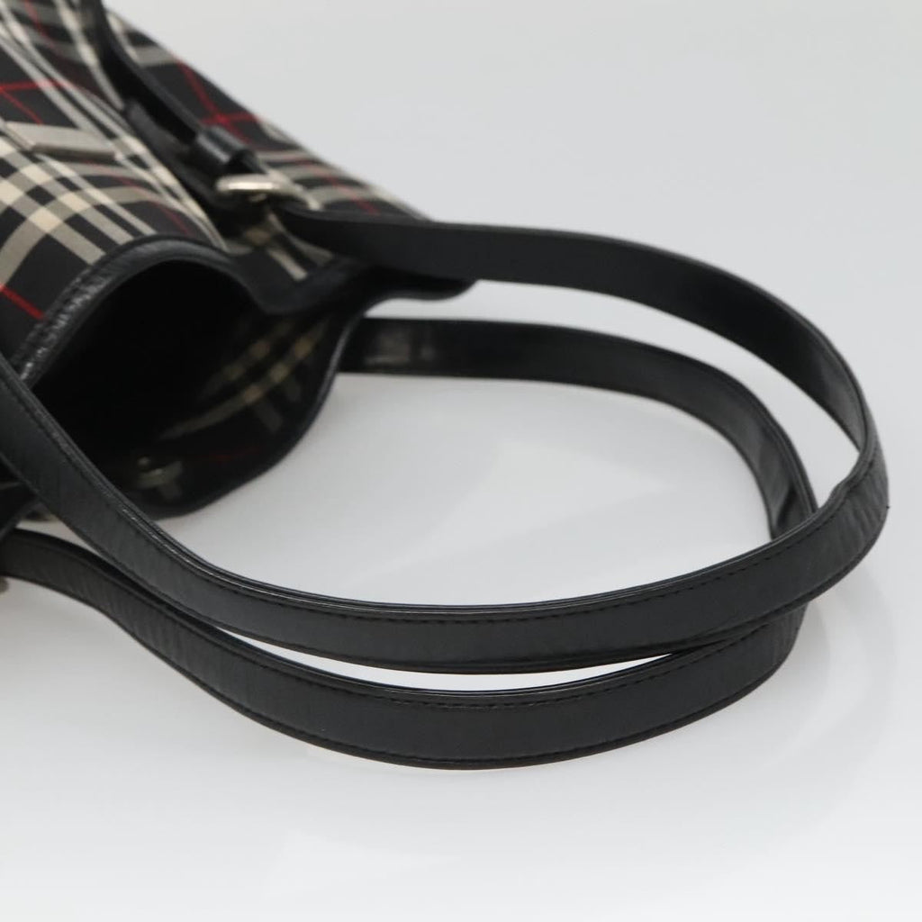 Burberry Nova Check Blue Label Nylon Black Nylon Tote Bag