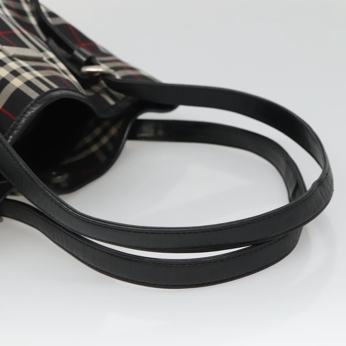 Burberry Nova Check Blue Label Nylon Black Nylon Tote Bag