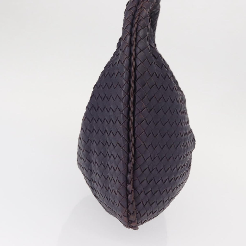 Bottega Veneta Veneta Hobo Pleated Intrecciato Nappa Purple Leather Shoulder Bag Bag