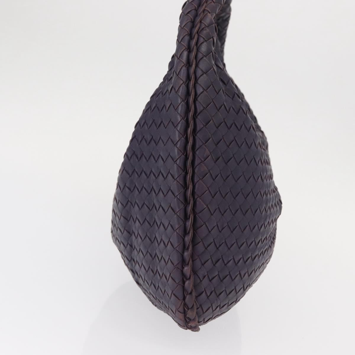 Bottega Veneta Veneta Hobo Pleated Intrecciato Nappa Purple Leather Shoulder Bag Bag