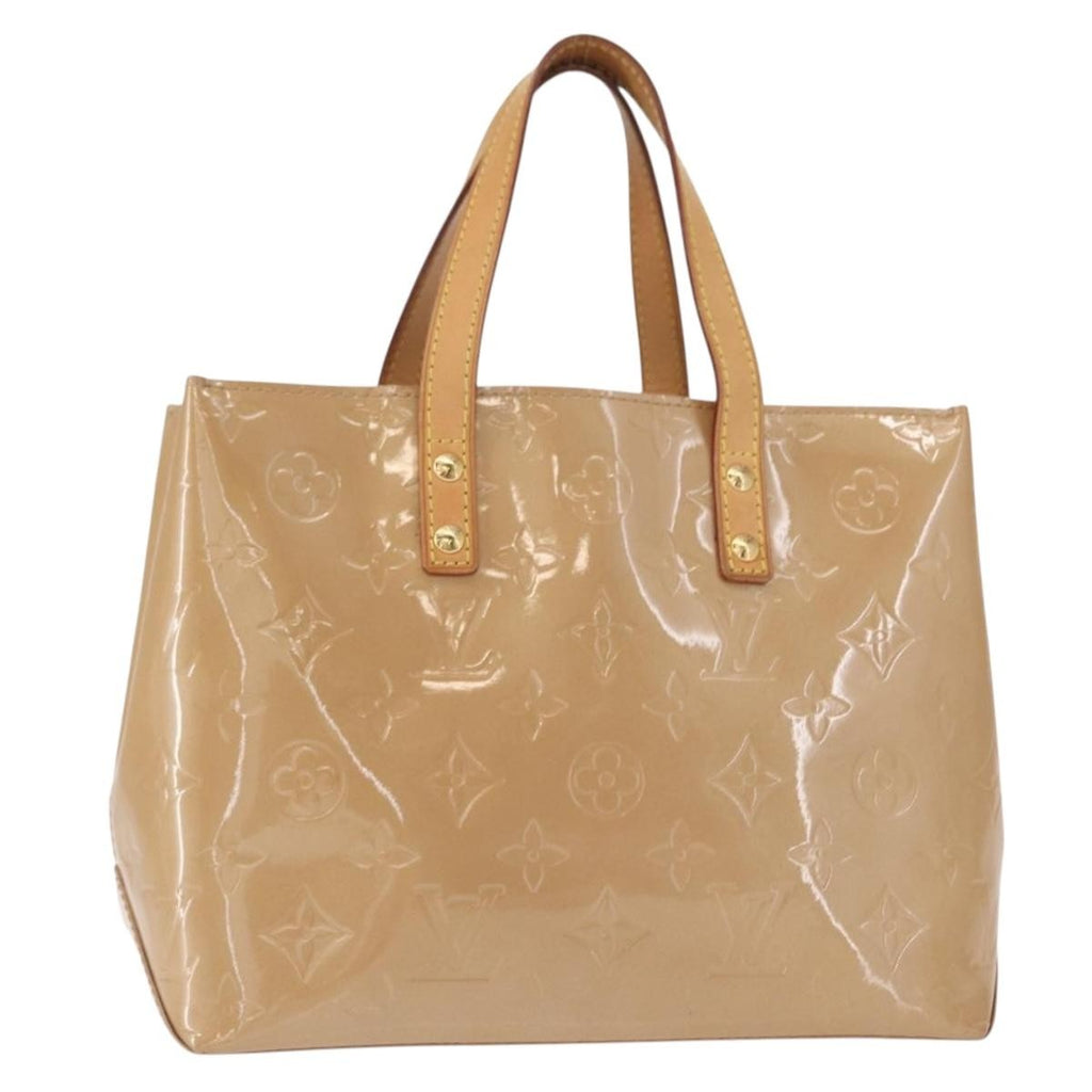 Louis Vuitton Reade Handbag Monogram Vernis Beige Patent_Leather Handbag