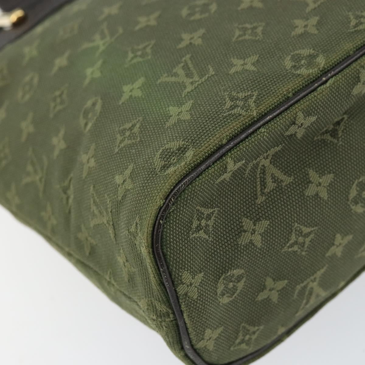 Louis Vuitton Lucille Handbag Mini Lin Khaki Canvas Handbag