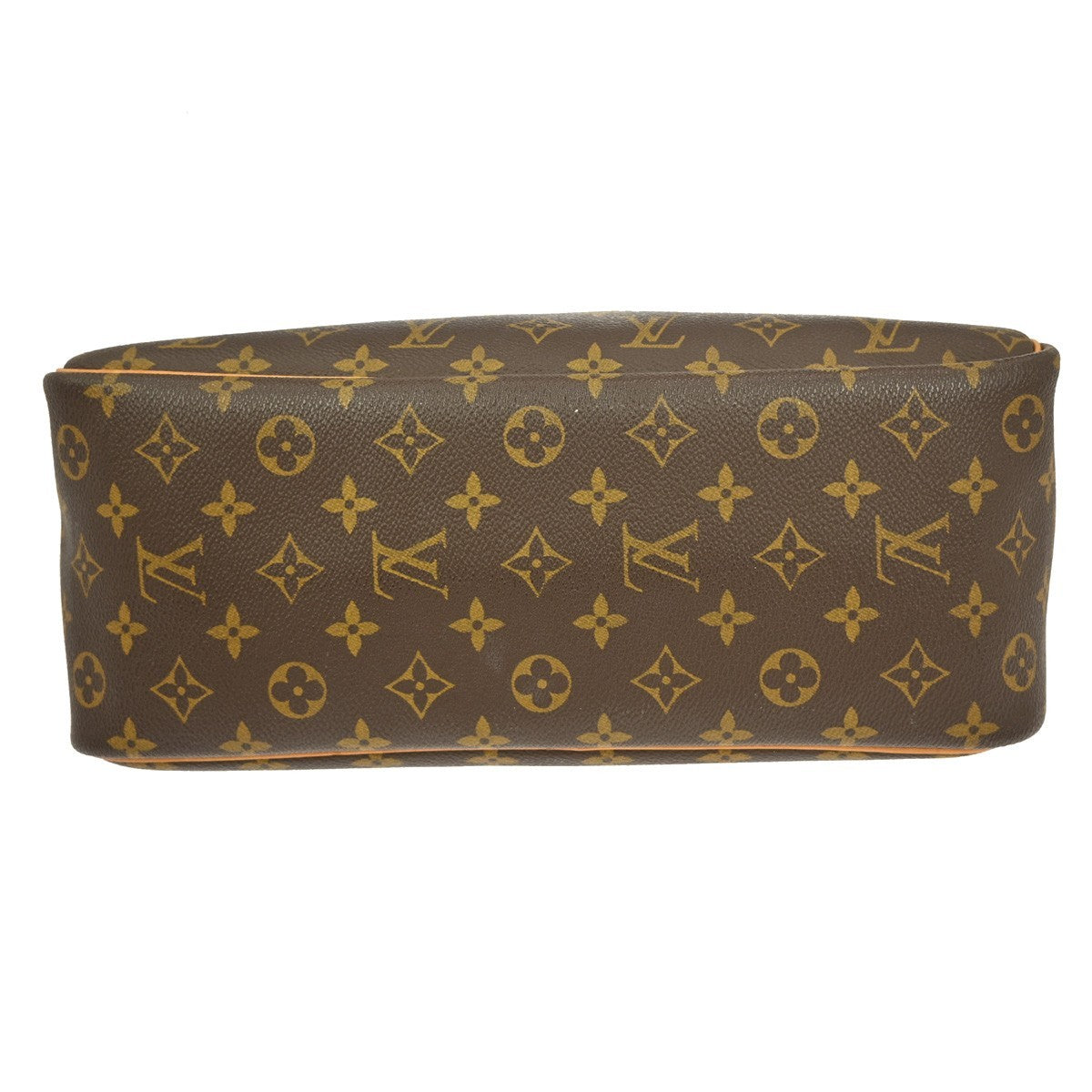Louis Vuitton Deauville Handbag Monogram Canvas Brown Canvas Handbag